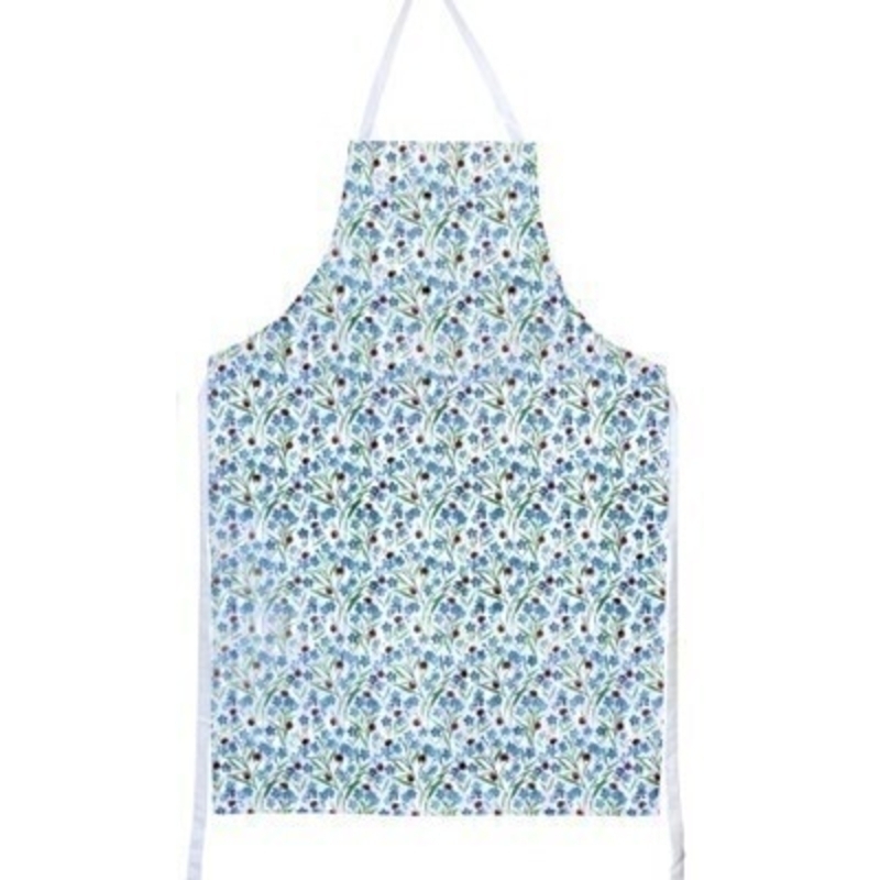 Forget-Me-Not Ladybird Cotton Apron By Gisela Graham 100% Cotton Apron with a lovely blue forget-me-not flower and red ladybird pattern. By London based designer  Gisela Graham who designs really beautiful gifts for your garden and home. Would make an ideal gift. Matching items available.